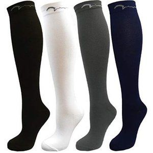 4 Pair Small Extra Soft Assorted Compression Socks